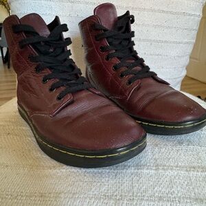 Dr. Martens Women's Burgundy and Black Boots